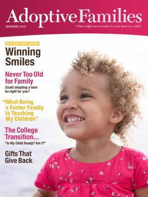 Adoptive Families magazine November 2018 issue cover (293x390)