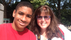 author Rosemary Shulman with her son adopted from foster care as a toddler, years after his belated FASD diagnosis