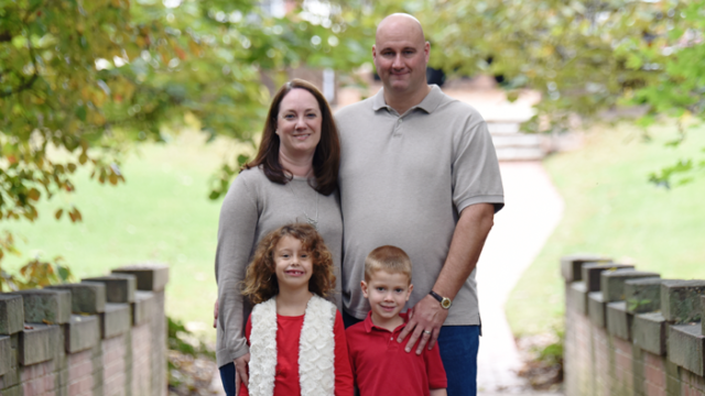 Author Corey Schaut with her family